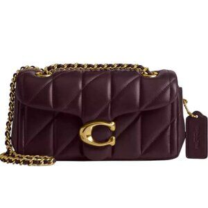 NWT ✅ COACH Tabby Shoulder Bag 20 Pillow Quilting CP149 BURGUNDY / GOLD ⭐ NWT
